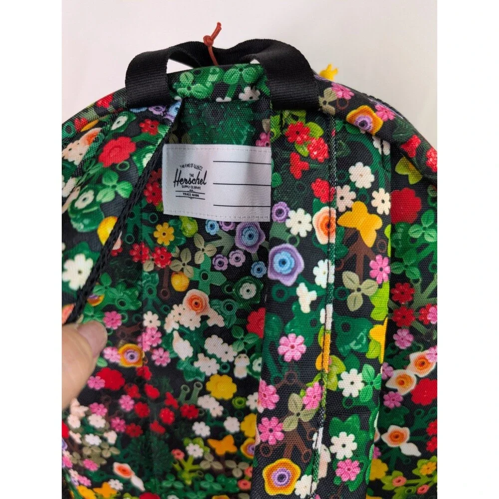 LEGO Herschel Heritage Youth Backpack Scavenger Hunt Meadow Floral NWT